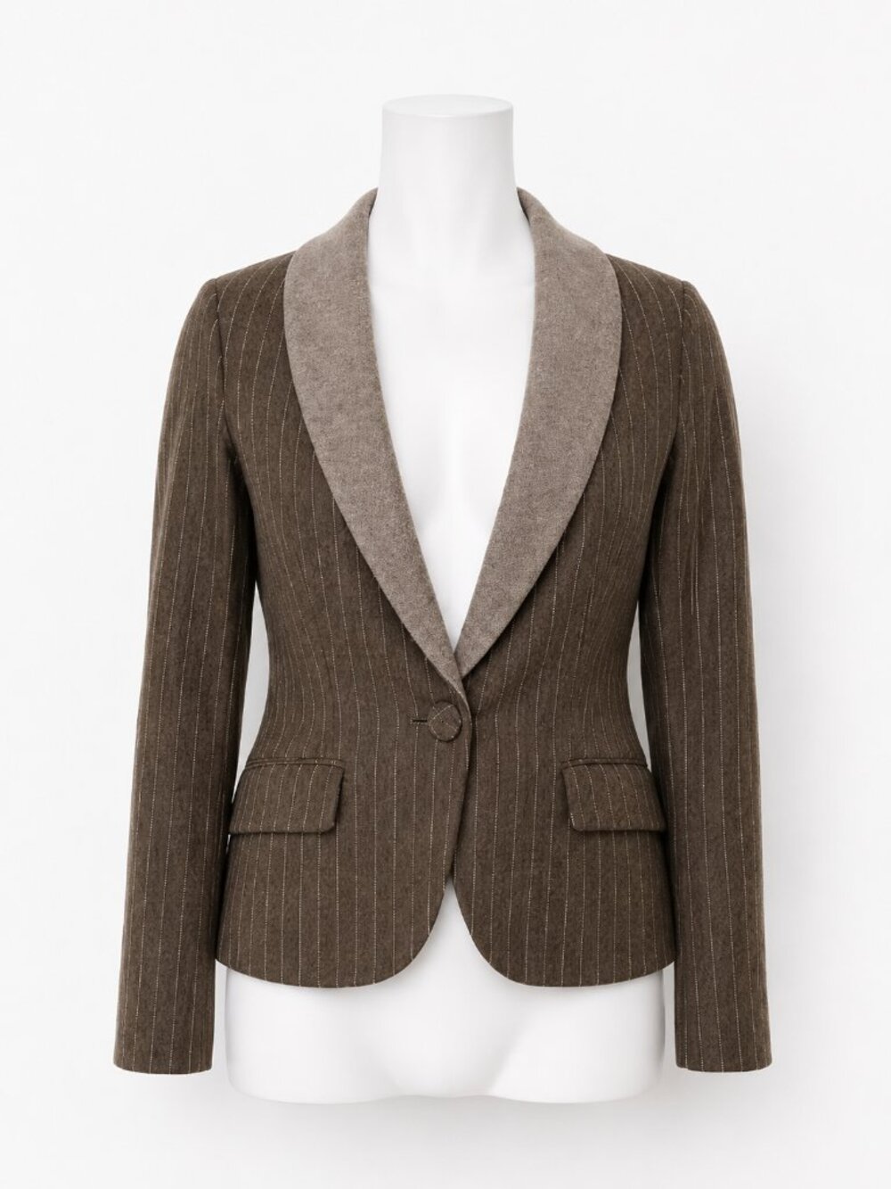 R.U Brown Pinstripe Blazer